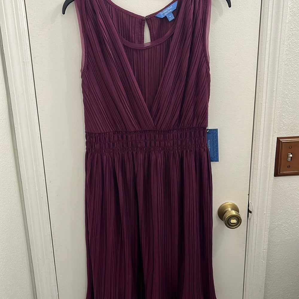 NWT Simply Vera purple dress